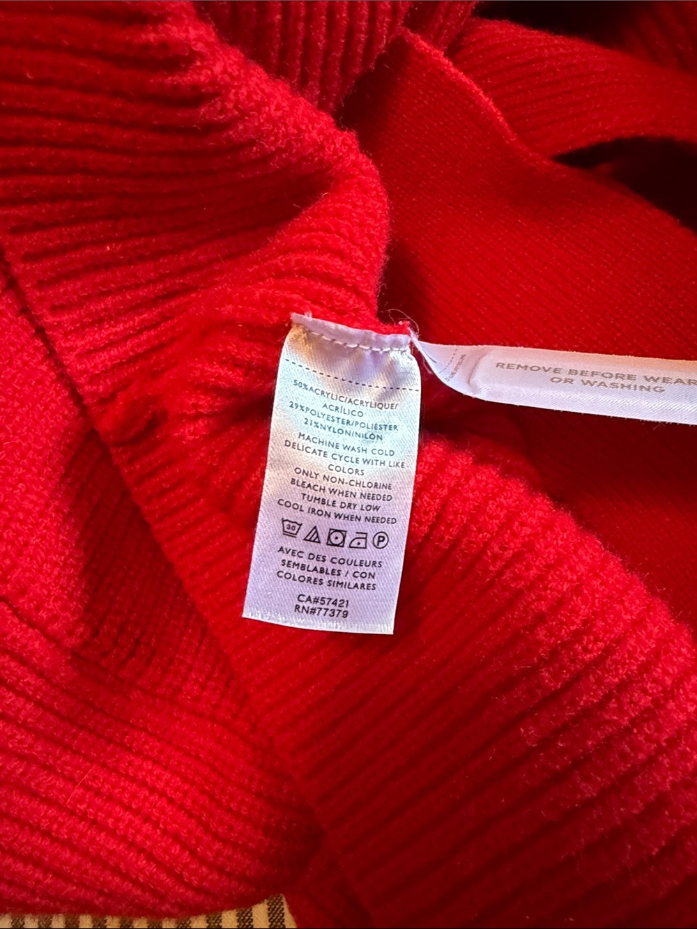 Ann Taylor Red Long Knit Belted Cardigan - Picture 5 of 7